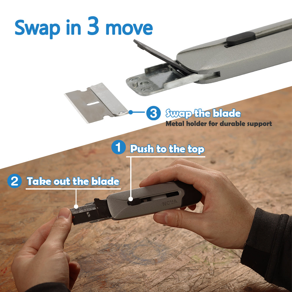 2-in-1 Scraper & Utility Knife