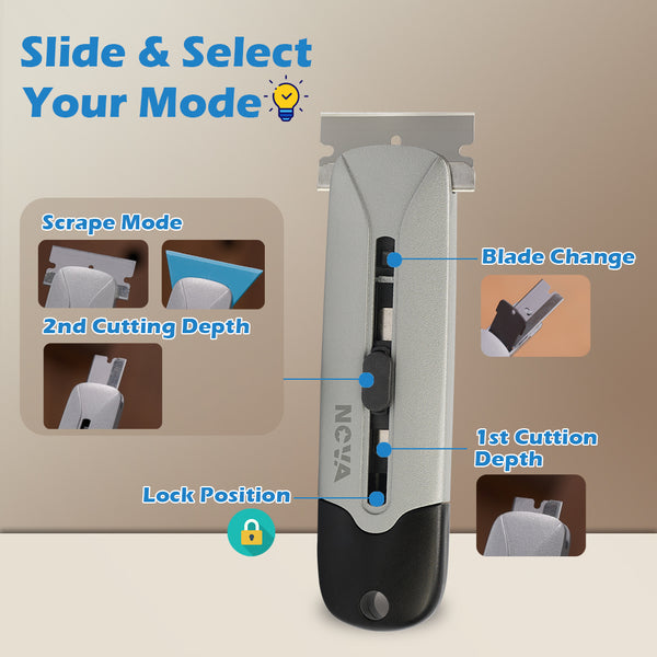 2-in-1 Scraper & Utility Knife