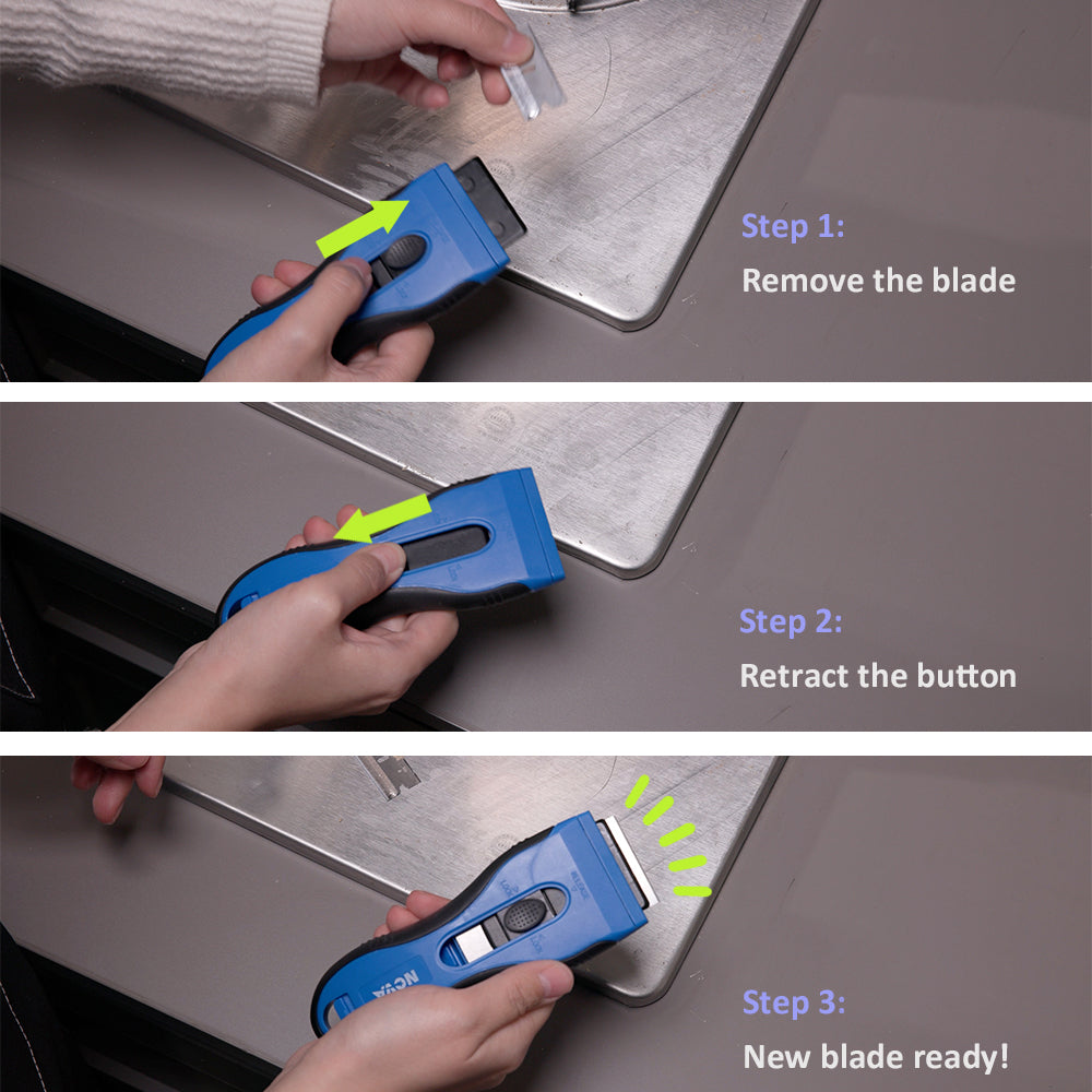 Auto-load Razor Blade Scraper with extra 16 pcs blades