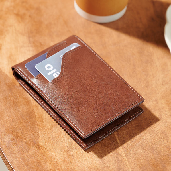 Slim RFID Blocking Wallet with Magsafe Metal Card Holder