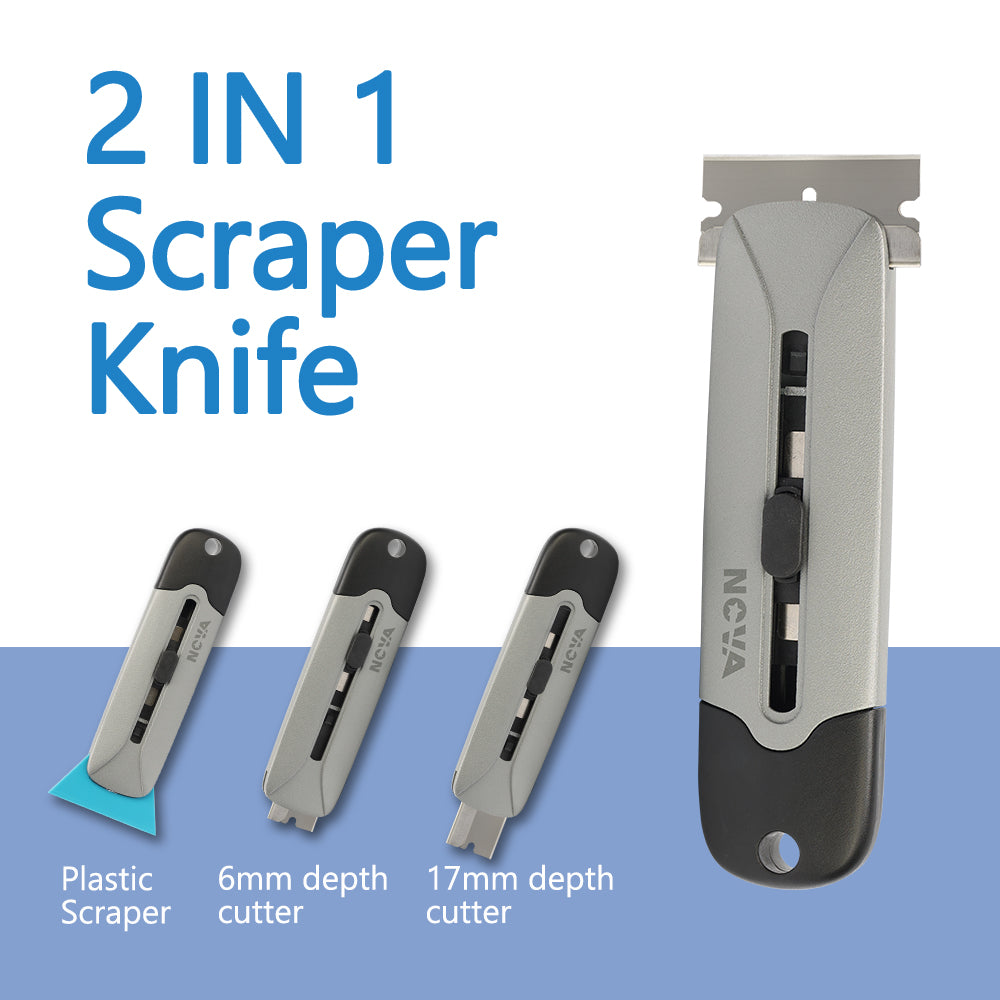 2-in-1 Scraper & Utility Knife