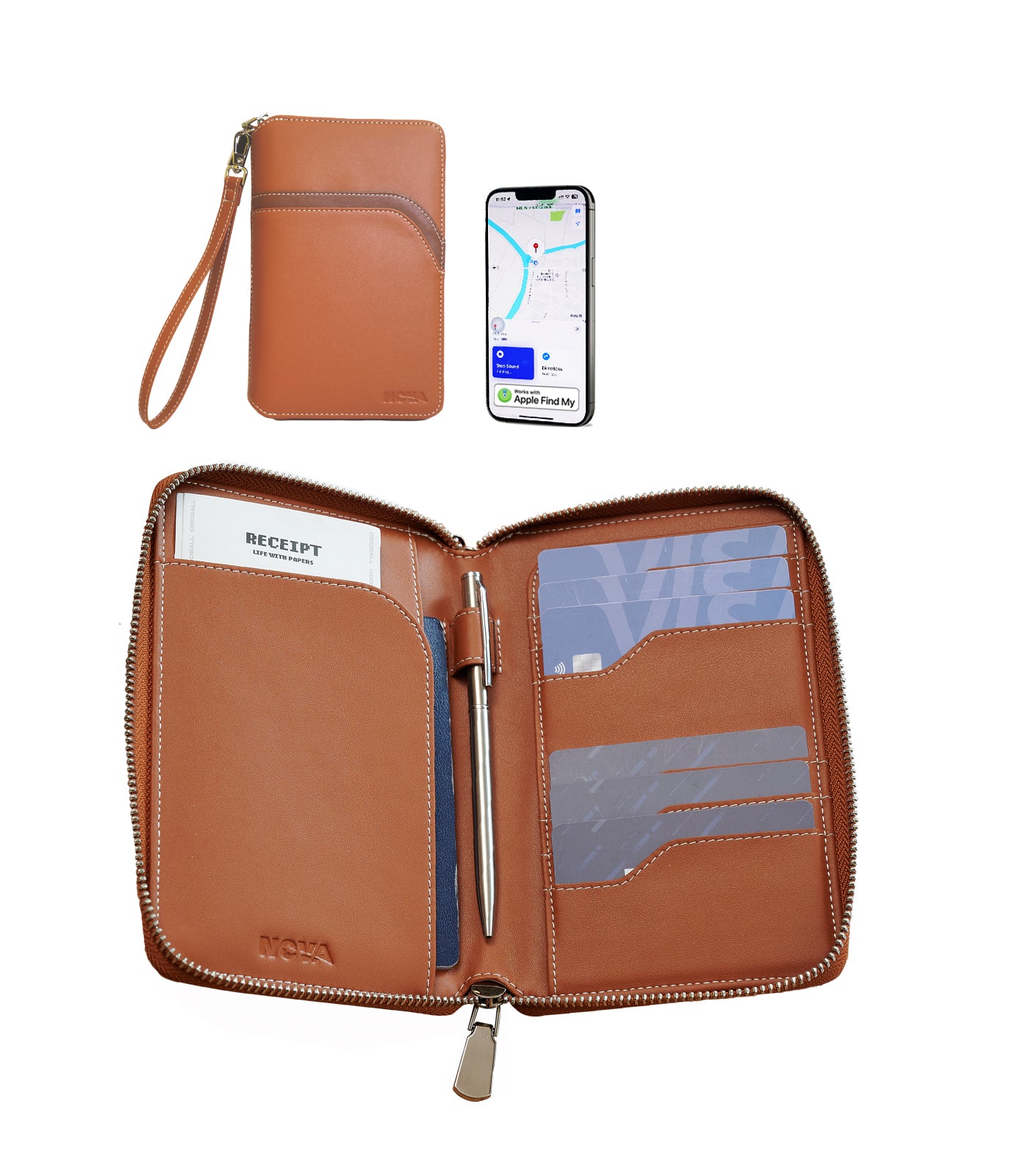 Passport Holder （ Works With Apple Find my）