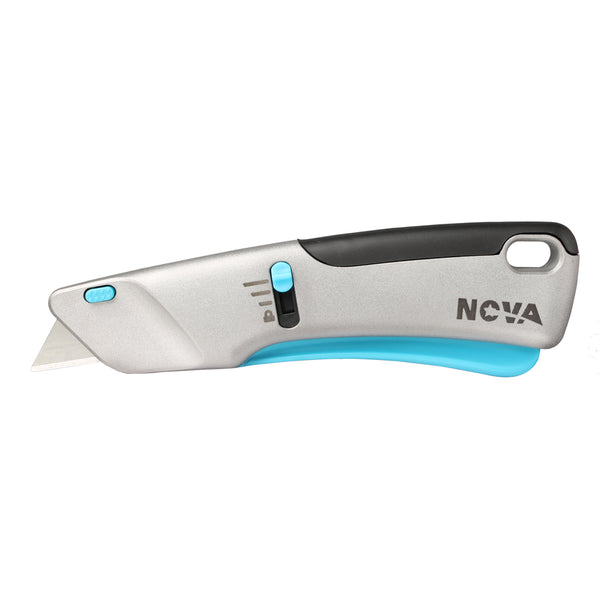 Nova Squeeze Trigger Utility Knife and Heavy Duty Box Cutter, Self