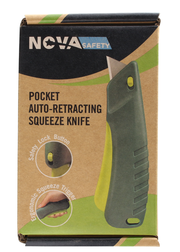 Smart Retracting Squeeze Knife